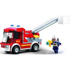 Конструктор Sluban M38-B0632 Пожарная машина с подъемной люлькой 136 деталей