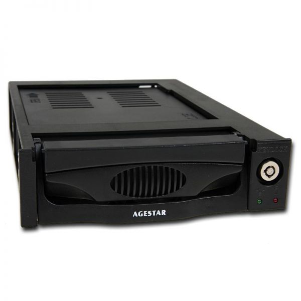 Корпуса и док-станции для жестких дисков Agestar Mobile rack (салазки) для HDD AGESTAR MR3-SATA(S)-1F, черный