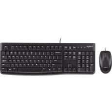 Мышь+Клавиатура Logitech MK120 проводной, черный / черный, [920-002561]