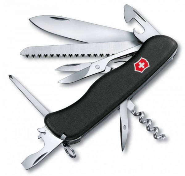 Нож туристический Victorinox Outrider 0.9023.3 с фиксатором лезвия 14 функций черный
