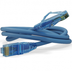 Патч-корд HyperLine PC-LPM-UTP-RJ45-RJ45-C6-2M-LSZH-BL 2 м, синий