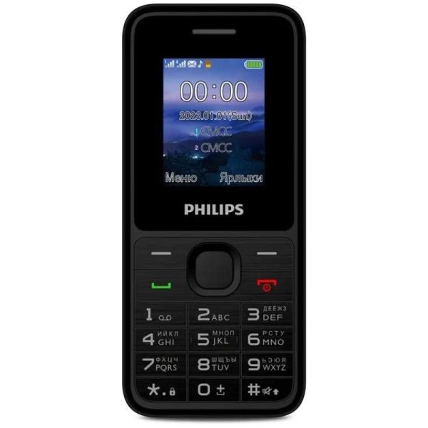 Сотовый телефон Philips E2125 черный 33 Мб