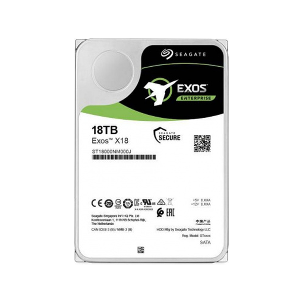 Жесткий диск Seagate ST18000NM000J Exos X18 18 Тб HDD SATA III 3.5 